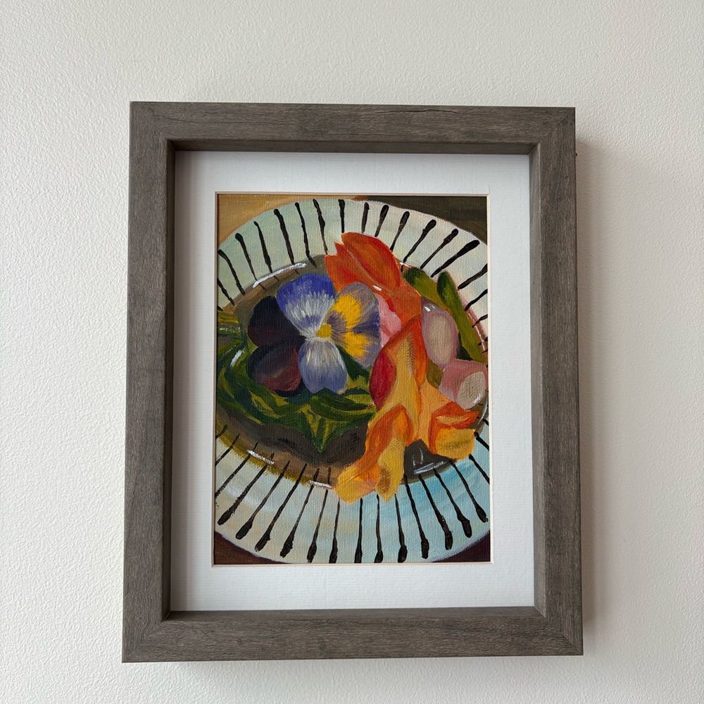 Original Acrylic Still Life Wall Art (frame not included)